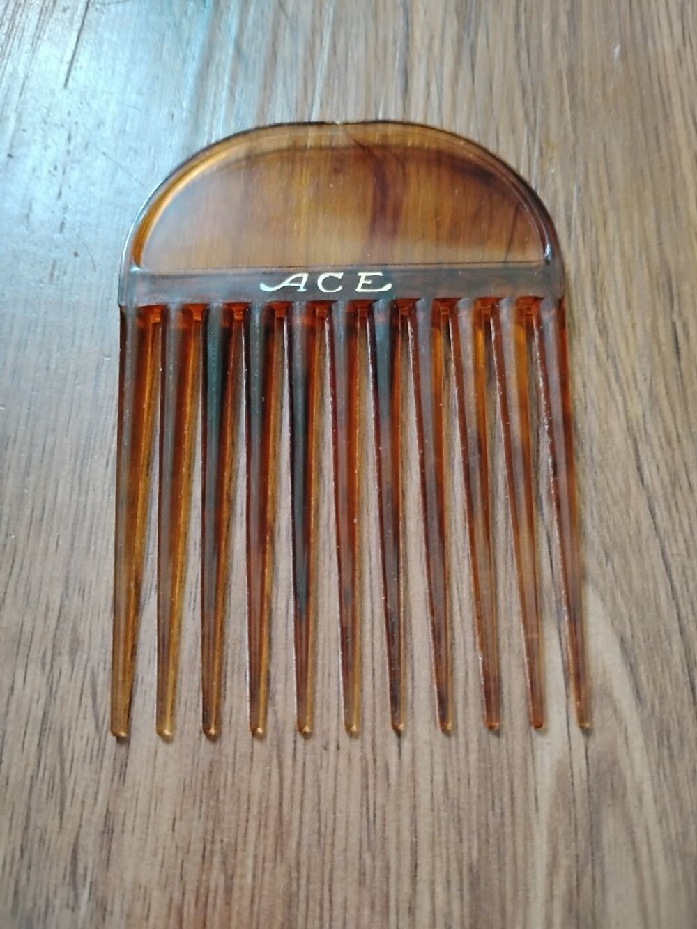 Vintage Ace Tortoise Shell Comb Pick